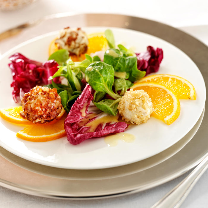 Wintersalat mit Gorgonzola-Pralinen