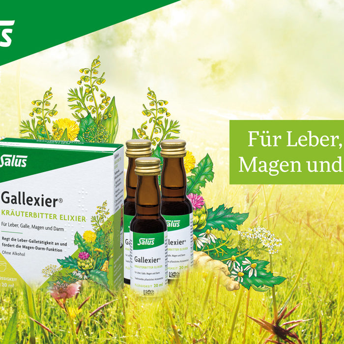 Seit über 60 Jahren für Leber, Galle, Magen und Darm: Gallexier