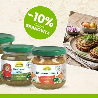 Vom 15. bis 30. September&nbsp;bieten wir Ihnen online einen Rabatt von 10 Prozent auf das gesamte Sortiment von granoVita. Einfach den Rabattcode GRANOVITA eingeben!