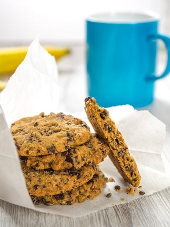Knackige Hanf-Cookies mit Schoko-Kick