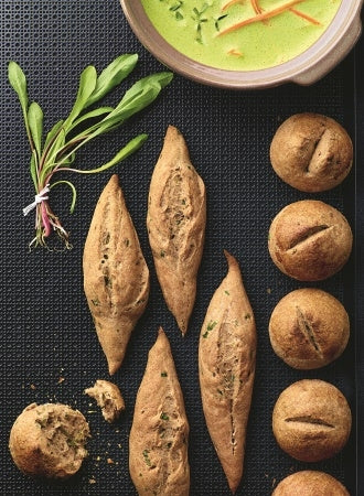 Wildkräuterbrötchen