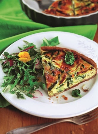 Zwiebel-Quiche mit Nussguss