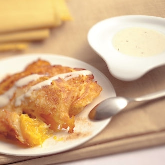 Orangenkücherl mit Cashew-Vanillesoße