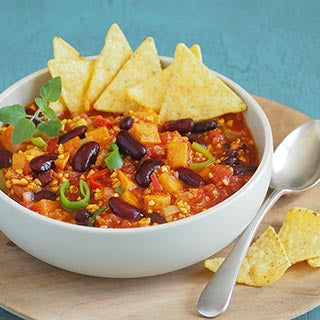 Chili con Kernies mit Süßkartoffeln