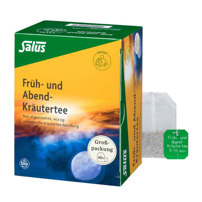 Salus - Früh- und Abendtee Großpackung 40 Beutel