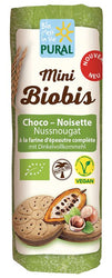Pural - Mini Biobis Nussnougat Dinkel Doppelkeks Vegan, 85g
