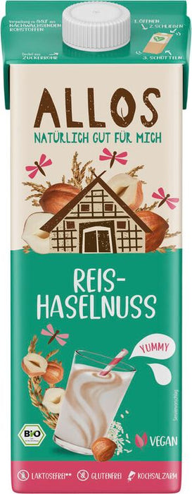 Allos - Reis Haselnuss Drink ungesüßt bio 1 L