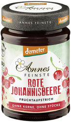 Annes Feinste - Demeter Bio rote Johannisbeeren Fruchtaufstrich passiert, 200g