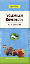 Rapunzel - Vollmilch Kuvertüre HIH, 200g