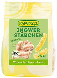 Rapunzel - Ingwerstäbchen kandiert, 75g