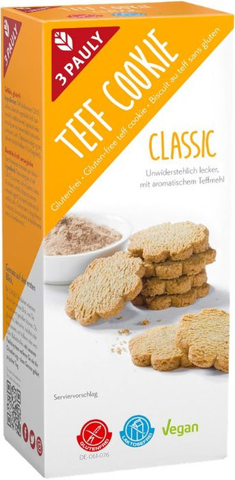 3-Pauly - Teff Cookie Classic, glutenfrei, 125g