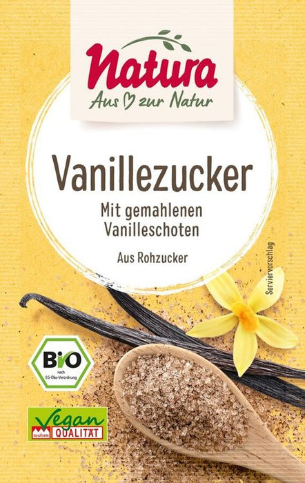 Natura -  Vanille-Zucker mit Rohzucker 5er-Pack bio, 40g