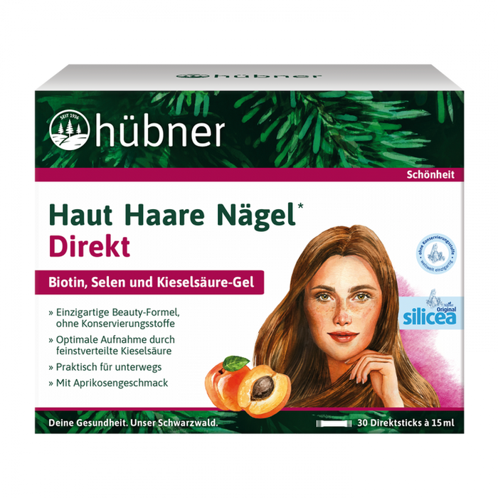 Hübner - Haut Haare Nägel Direkt Aprikose 30 Direktsticks à 15ml