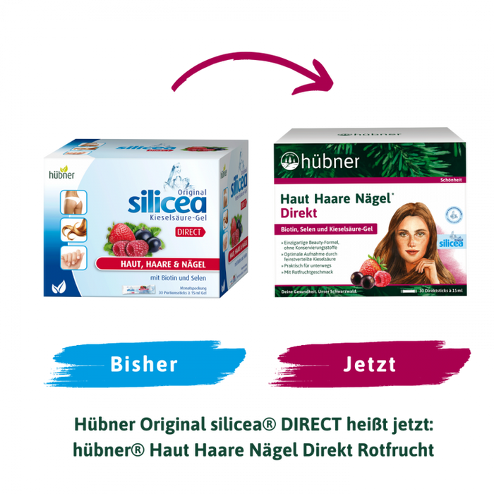 Hübner - Haut Haare Nägel Direkt Rotfrucht 30 Direktsticks à 15ml