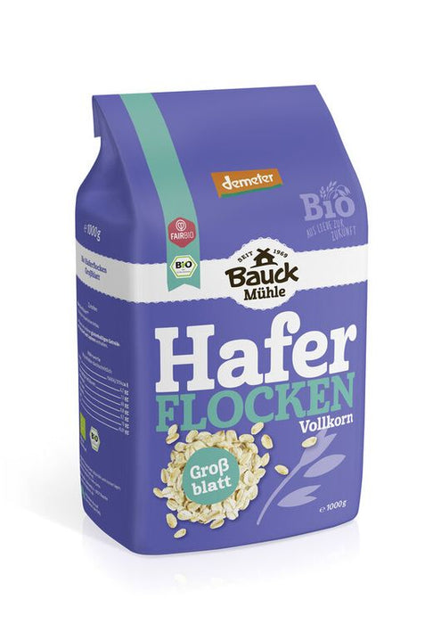 Bauck Mühle - Haferflocken Großblatt Demeter, 1000g