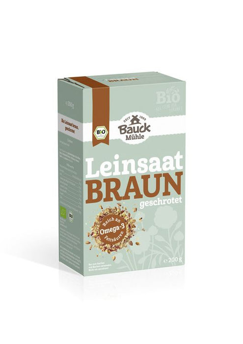 Bauck Mühle - Leinsaat geschrotet Bio, 200g