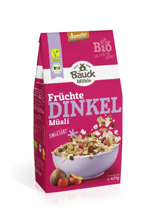 Bauck Mühle - Dinkel Müsli Früchte Demeter, 425g