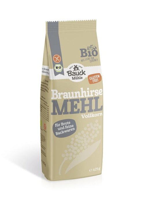 Bauck Mühle - Braunhirsemehl Vollkorn glutenfrei Bio, 425g