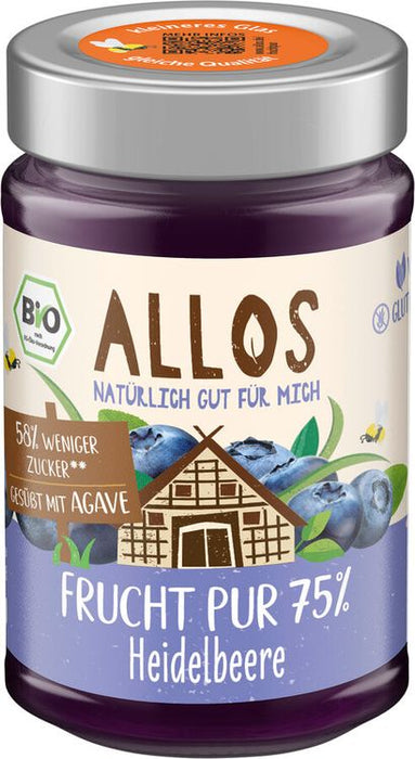 Allos - Frucht Pur 75% Heidelbeere, 200g