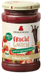 Zwergenwiese - FruchtGarten Erdbeere-Vanille bio, 225g