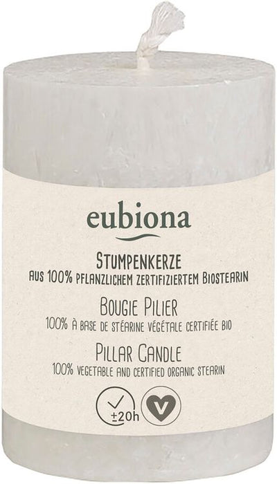 Eubiona - Stumpenkerze 56x80 weiß, 1St