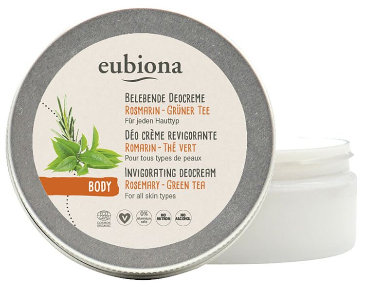 Eubiona - Belebende Deocreme, Rosmarin-Grünertee 50ml