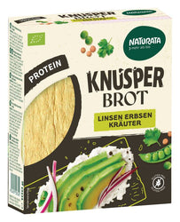 NATURATA - Knusperbrot Linsen Erbsen mit Kräutern, kbA, 100g