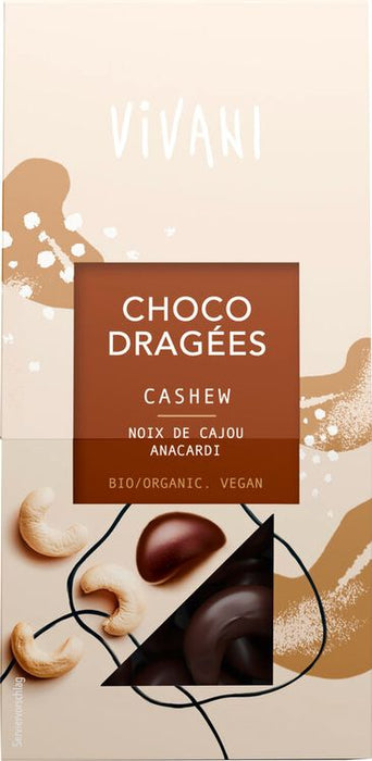 Vivani - Choco Dragées Cashew, 75g