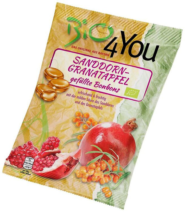 Bio4You - Bio-Bonbon-Sanddorn-Granatapfel, 75g