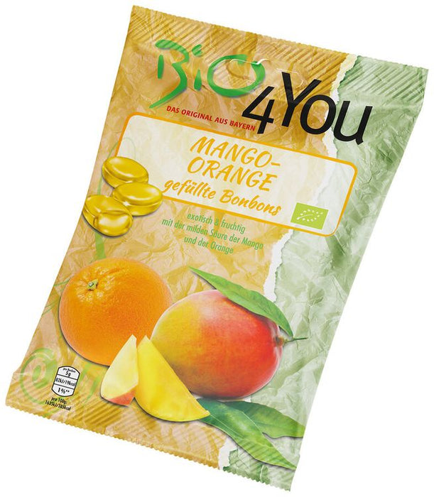 Bio4You - Bio-Bonbon-Mango-Orange, 75g