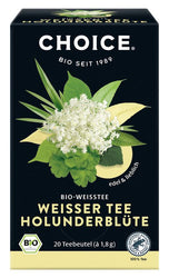 Choice Weißer Tee Holunderblüte bio, 20 Teebeutel