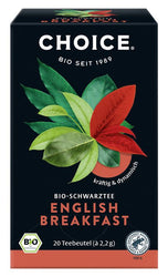 Choice English Breakfast Schwarztee bio, 20 Teebeutel