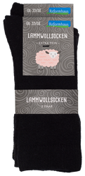 Reformhaus - Lammwollsocke, Gr. 35/38 schwarz