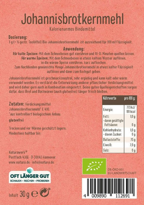 Natura - Johannisbrotkernmehl bio, 30g