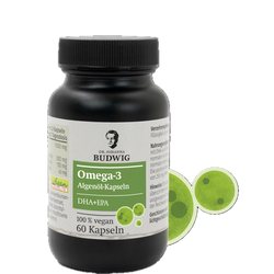 Dr. Johanna Budwig - Omega-3 Algenöl Kapseln, 60 Kaps