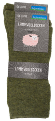 Reformhaus - Lammwollsocke, Gr. 35/38 grün