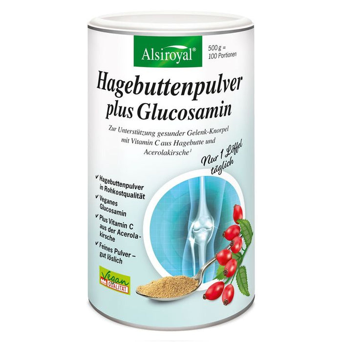 Alsiroyal - Hagebuttenpulver plus Glucosamin, 500g