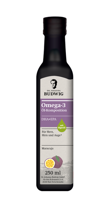 Dr. Johanna Budwig - Omega-3 DHA+EPA Maracuja Öl, 250ml