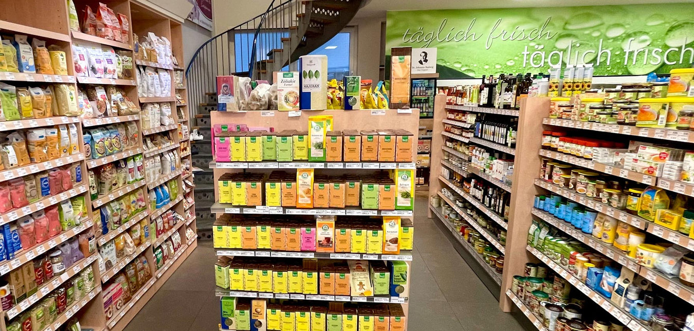Produktregale Reformhaus Eden