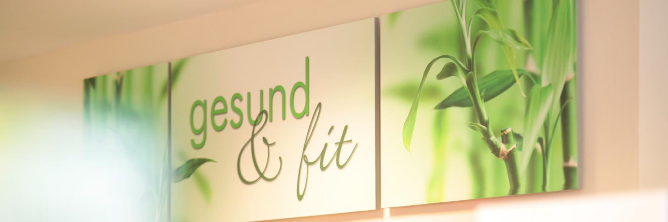Ladenbild gesund und fit