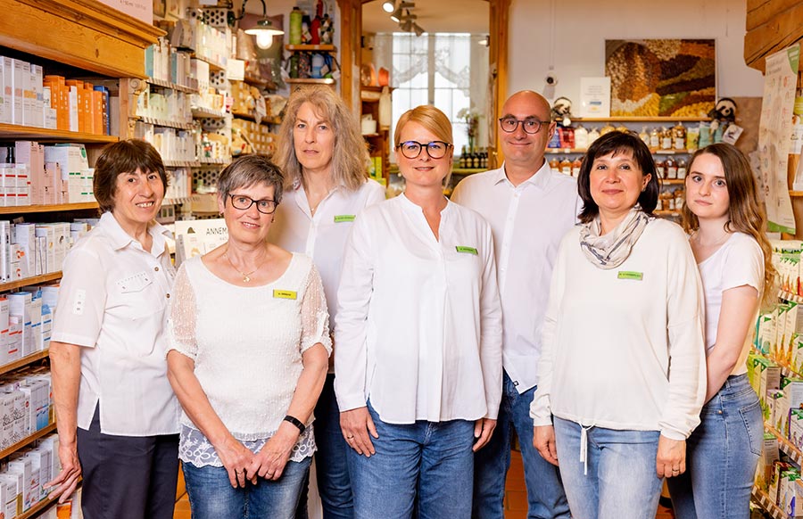 Teamfoto im Reformhaus Fritschi